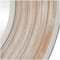 35" Cream Wooden Framed Wall Mirror with White Wash Effect